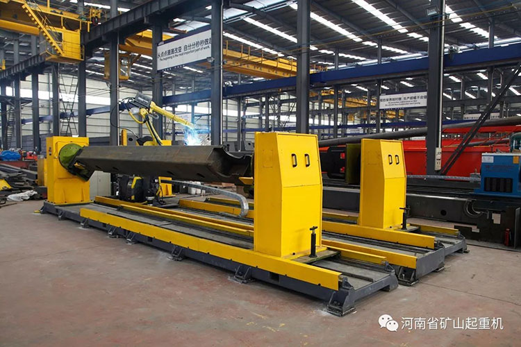 Europe crane end beam robot welding workstation