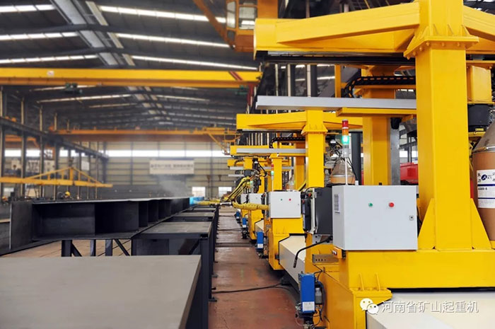 Henan Mine｜Fully automatic double girder main girder inner seam welding robot welding workstation is here