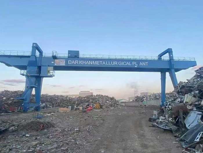 Mongolia 25 t MG gantry crane installation completed