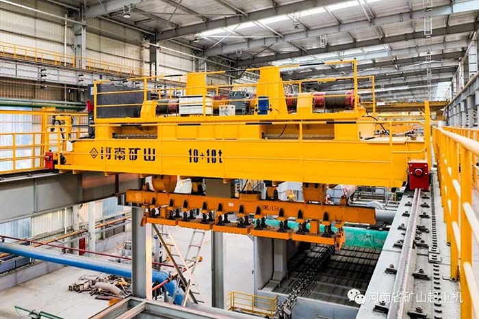 Mine "smart" manufacturing｜Automatic electromagnetic hanging beam crane