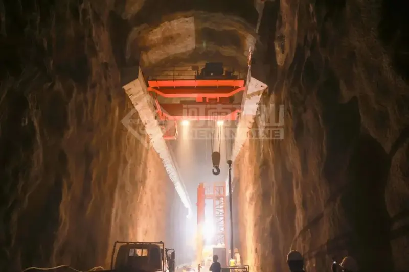 Kuangyuan Intelligent Manufacturing | Henan Mine Cranes Supports Construction of a National Pumped Storage Power Station Project