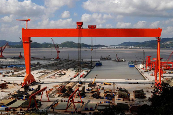 Shipbuilding Double Girder Gantry Crane