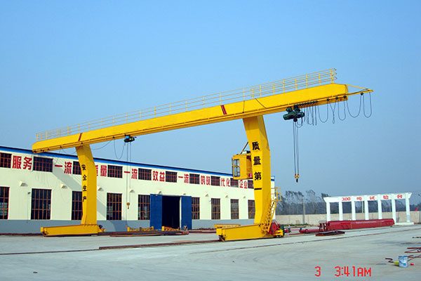 L-Shaped Legs Single Girder Gantry Crane with Hoist