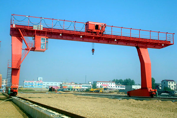 L-Shaped Legs Single Girder Gantry Crane with Winch